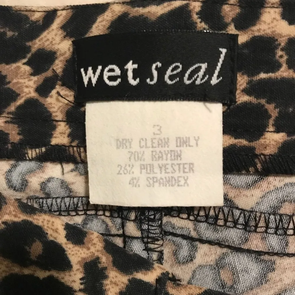 Wet Seal  Leopard Print Slacks - Image 8