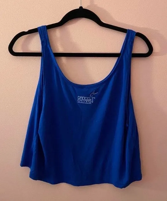 infinity dance flowy crop top Blue Size M - Image 2
