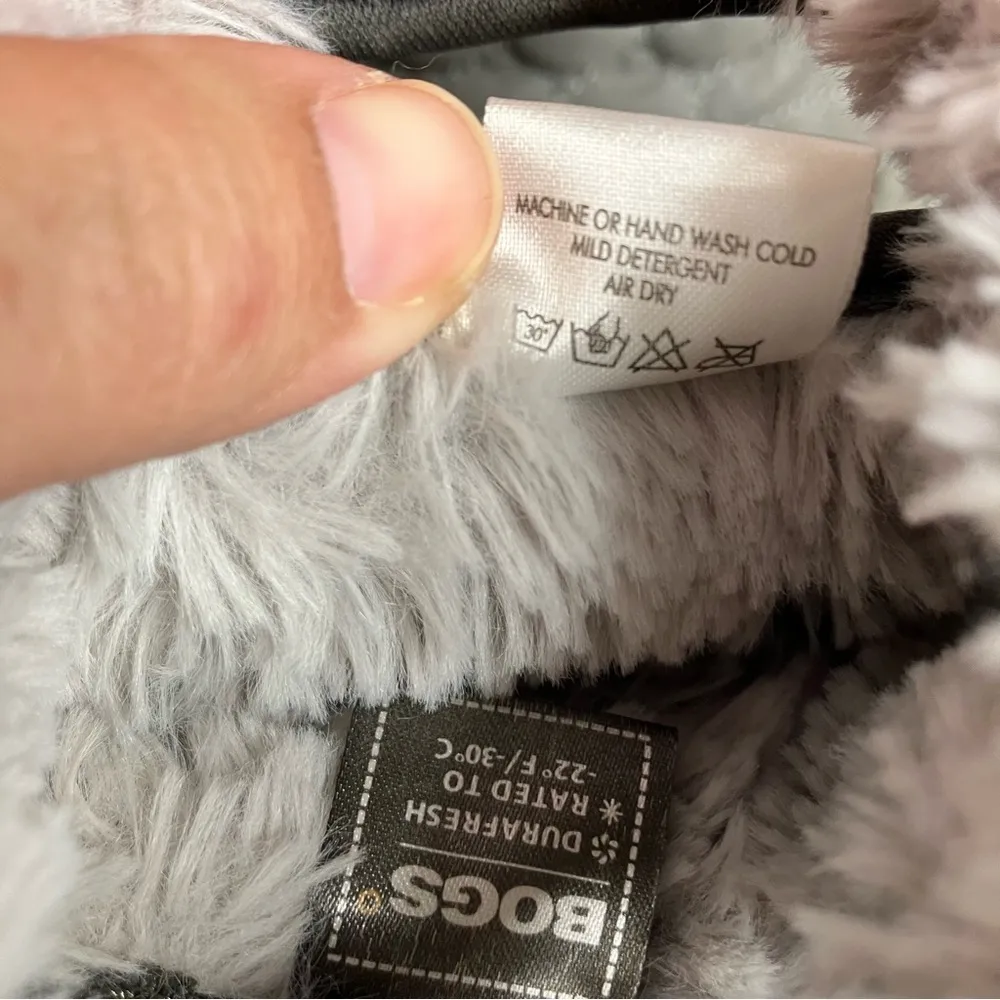 Bogs B‎ Moc quilted boots waterproof gray size 6 - Image 6