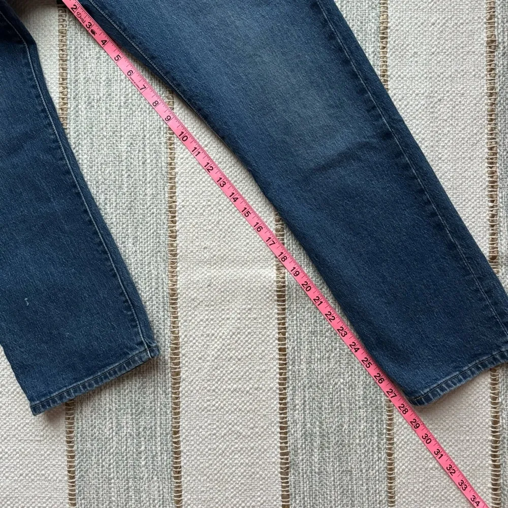 Levi’s 501 Charleston Outlasted Blue 36200-0157 Straight Leg High Rise Crop Jean - Image 5