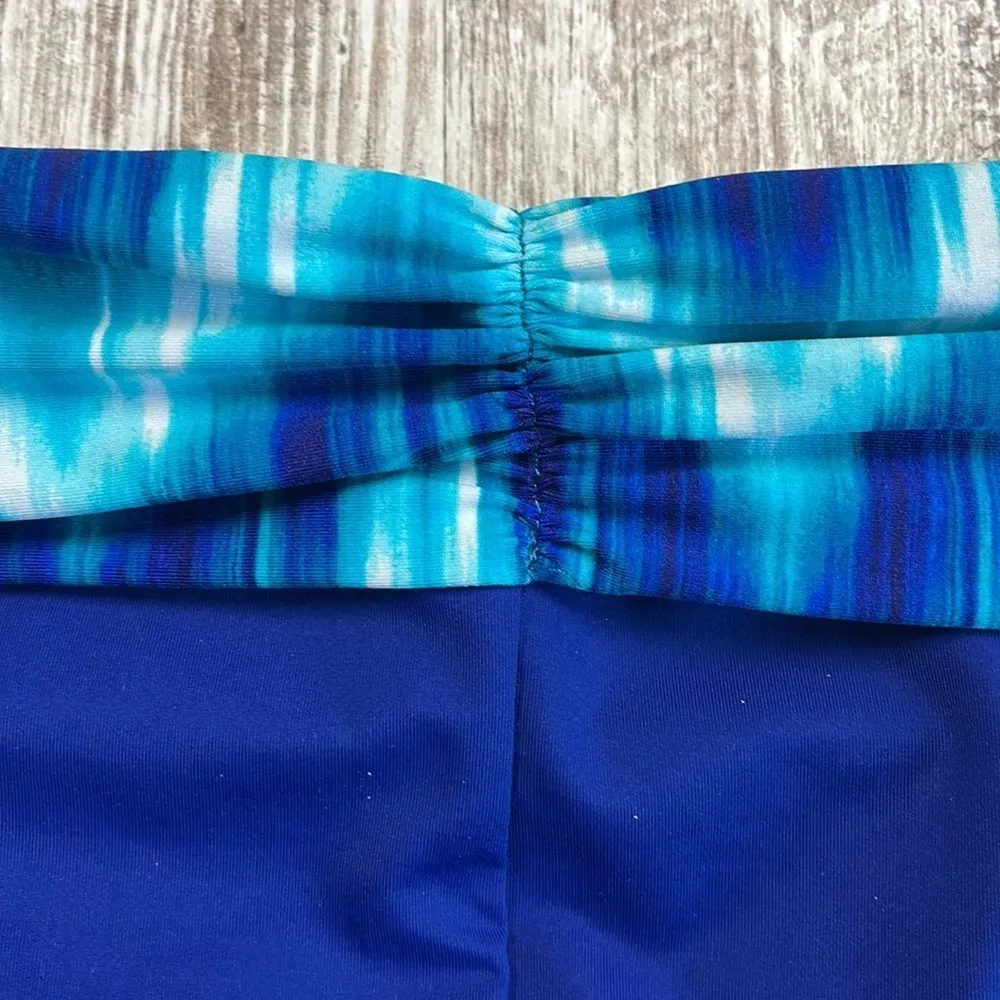 LA Blanca NWT Blue Turquoise Bikini Bottoms Size 14 - Image 5