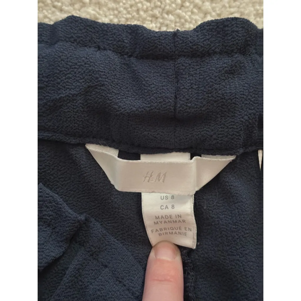 H&M Size 8 Blue Stretchy Dress Pants - Image 9
