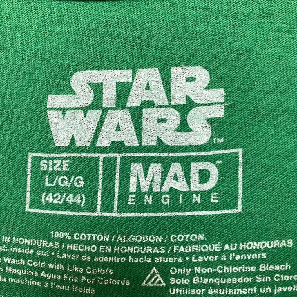 Star Wars Santa Grogu The Mandalorian Ugly Christmas Tee L - Image 4
