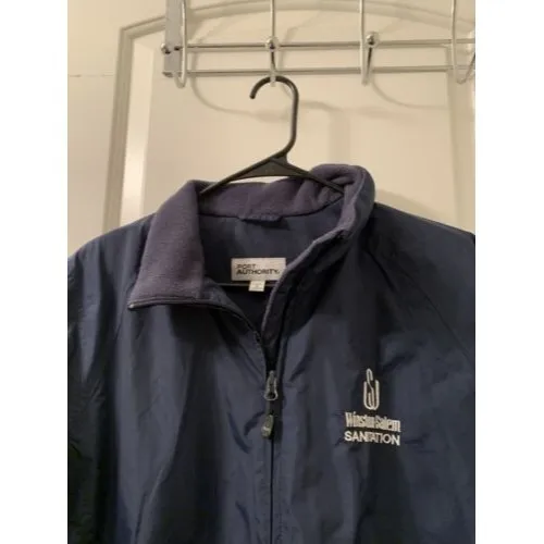 Winston Salem Sanitation Department Women’s Zip Up Jacket Coat Size Larg… Blue Size L - Image 3