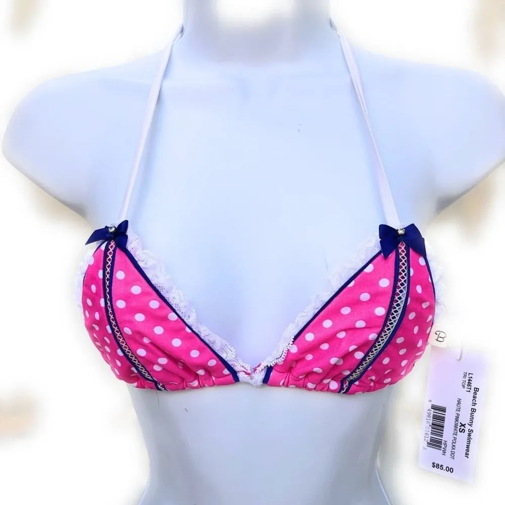 Beach Bunny Haute Dot Tri‎ Bikini Top nwt - Image 3
