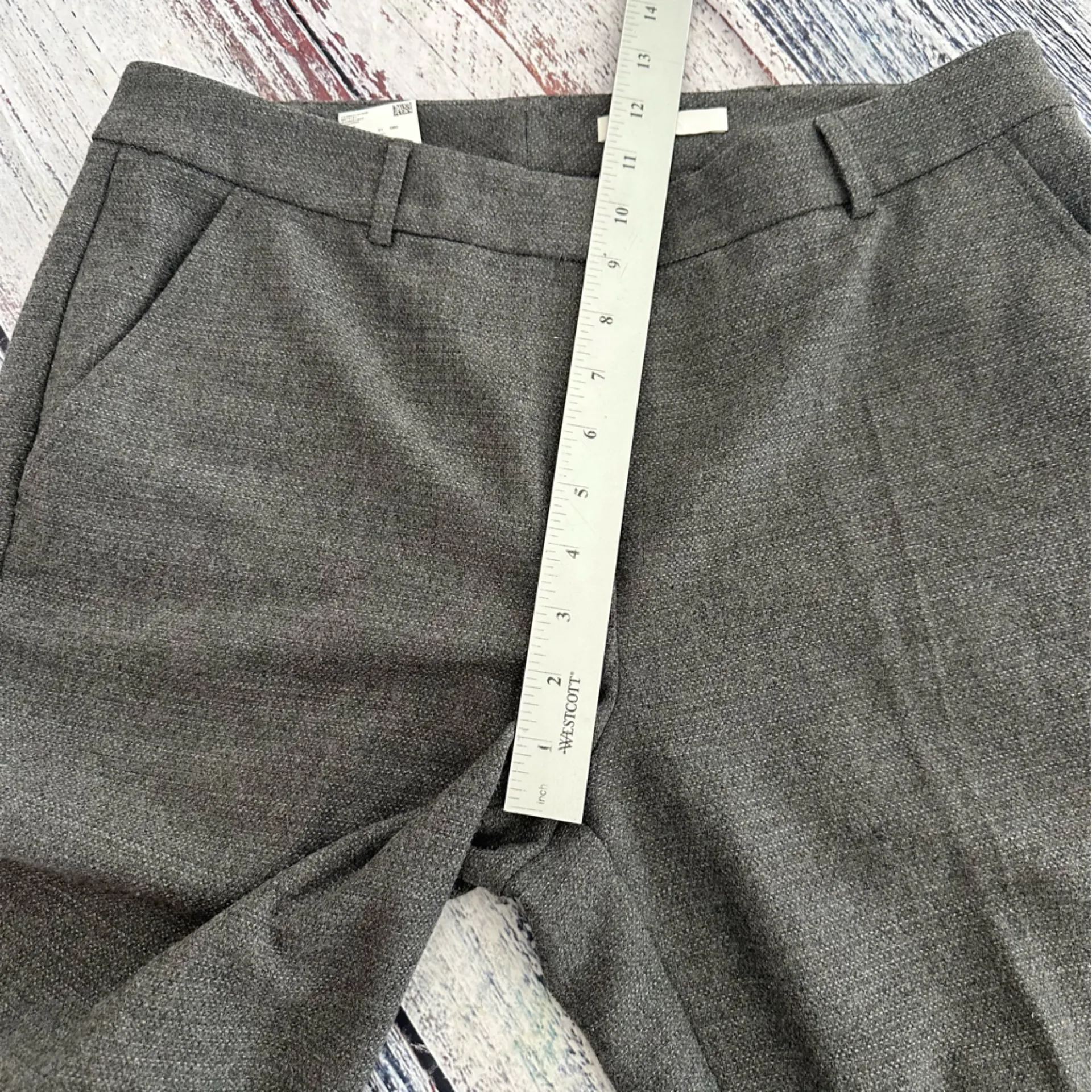 HUGO BOSS Gray Women's Wool Blend Pants - Image 11