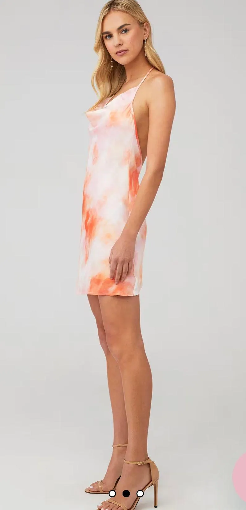 Halter Slip Dress Tie Die - Image 2