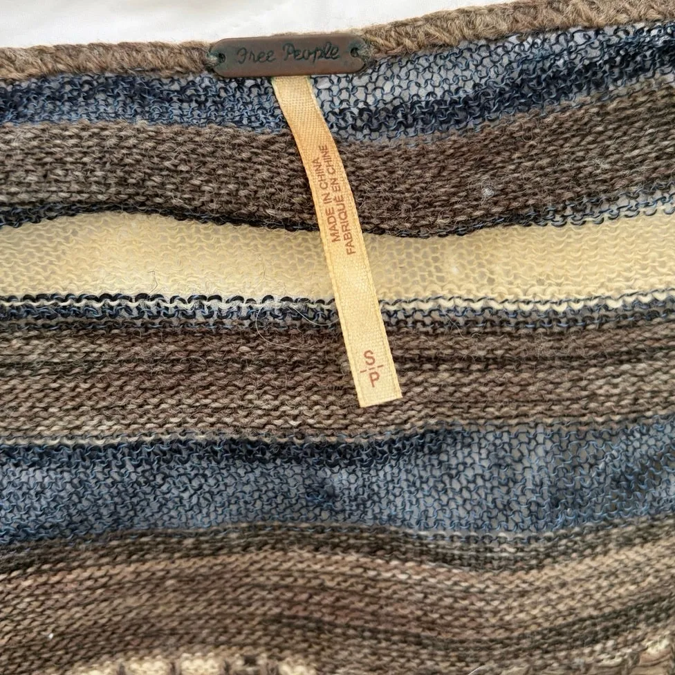 Free People Aztec Style Knit Duster Lightweight Cardigan - Image 5