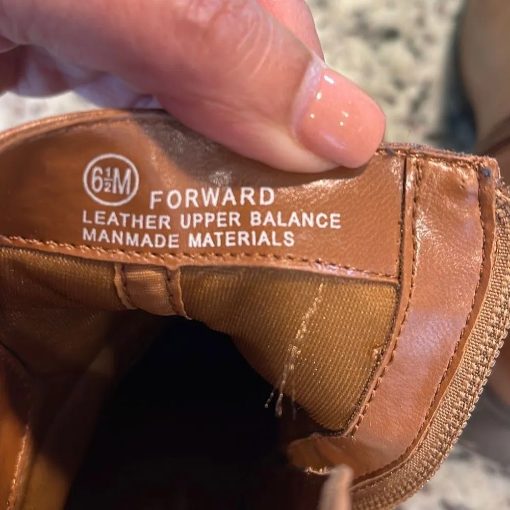 Madeline Stuart Forward Vintage y2K Ankle Boots Size 6.5 Brown Sugar - Image 8