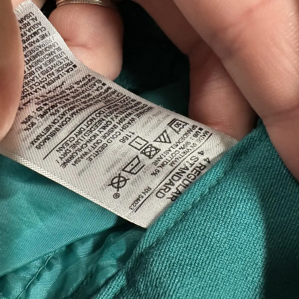 Old Navy Pixie Pants Womens Size‎ 4 Green Emerald Mid Rise Skinny Stretch Work - Image 6