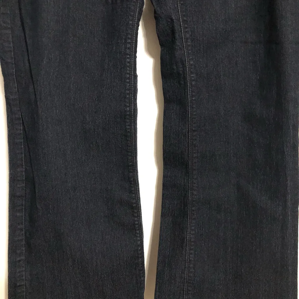 NYDJ bootcut dark wash‎ jeans women’s size 14WP. Dark wash double belt loops - Image 3