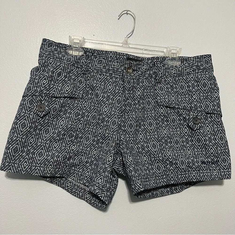 Marmot blue geometric diamond print active outdoor shorts‎ - Image 2