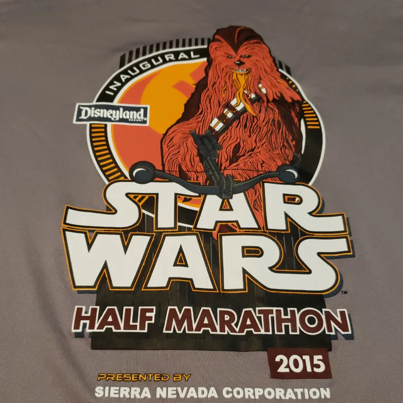 Champion Shirt Size Medium Star Wars Chewbacca Disneyland Resort Half Marathon - Image 4