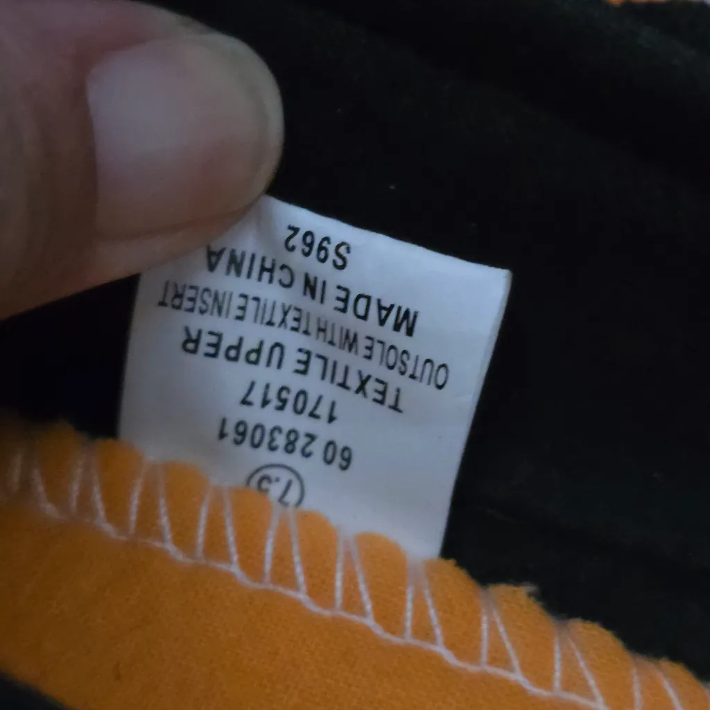 Tommy Bahama Black & Orange Skull Canvas Slip On Sneakers Soze 7½ Halloween Goth - Image 7