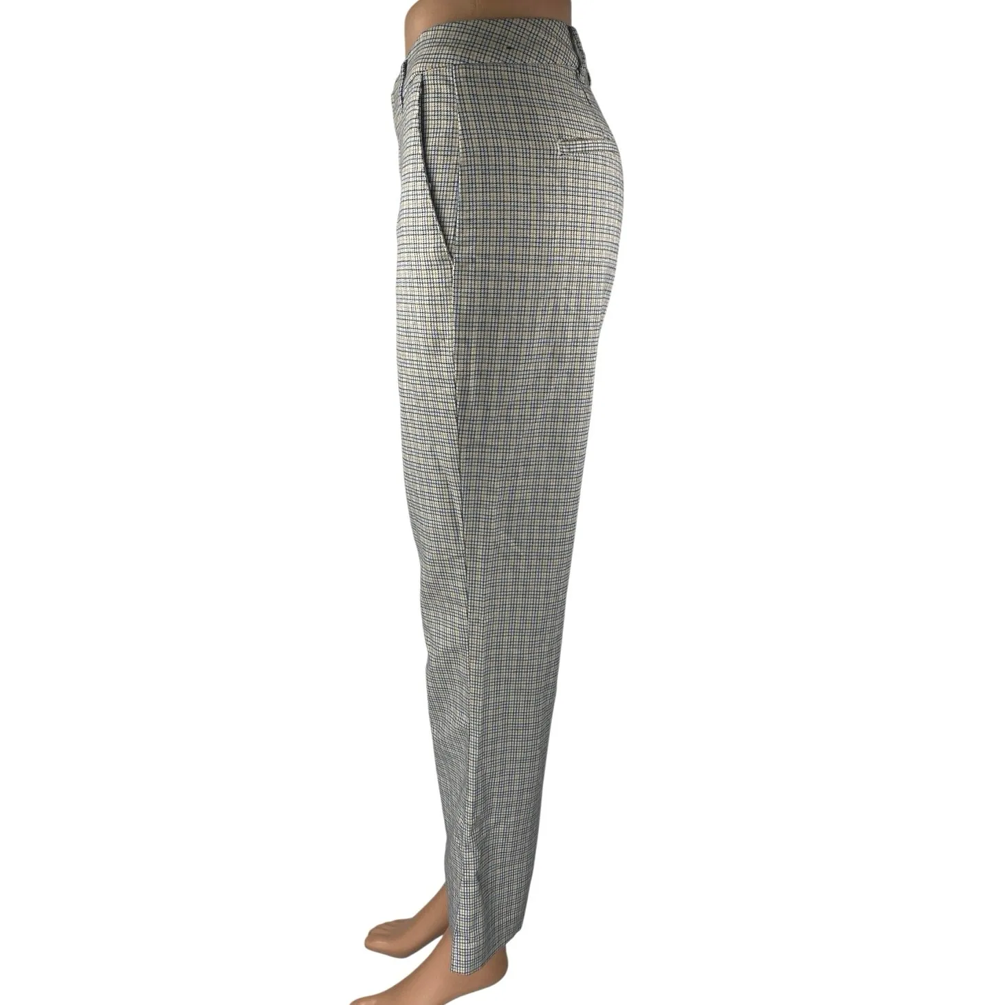 Abercrombie & Fitch Multicolor Plaid Mid Rise Flared Bootcut Trousers Pants Sz S - Image 2