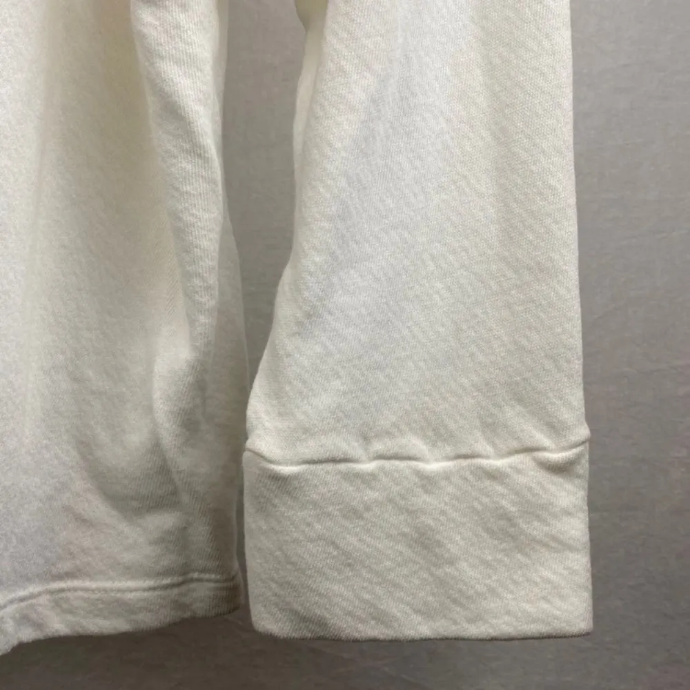 Current Elliot White The Ruffle Shoulder Long Sleeve Sweatshirt 2 S New - Image 8