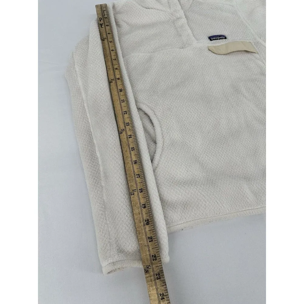 Patagonia Women's Re-Tool Snap-T Fleece Jacket Size Small White‎ Polartec 25442 - Image 9