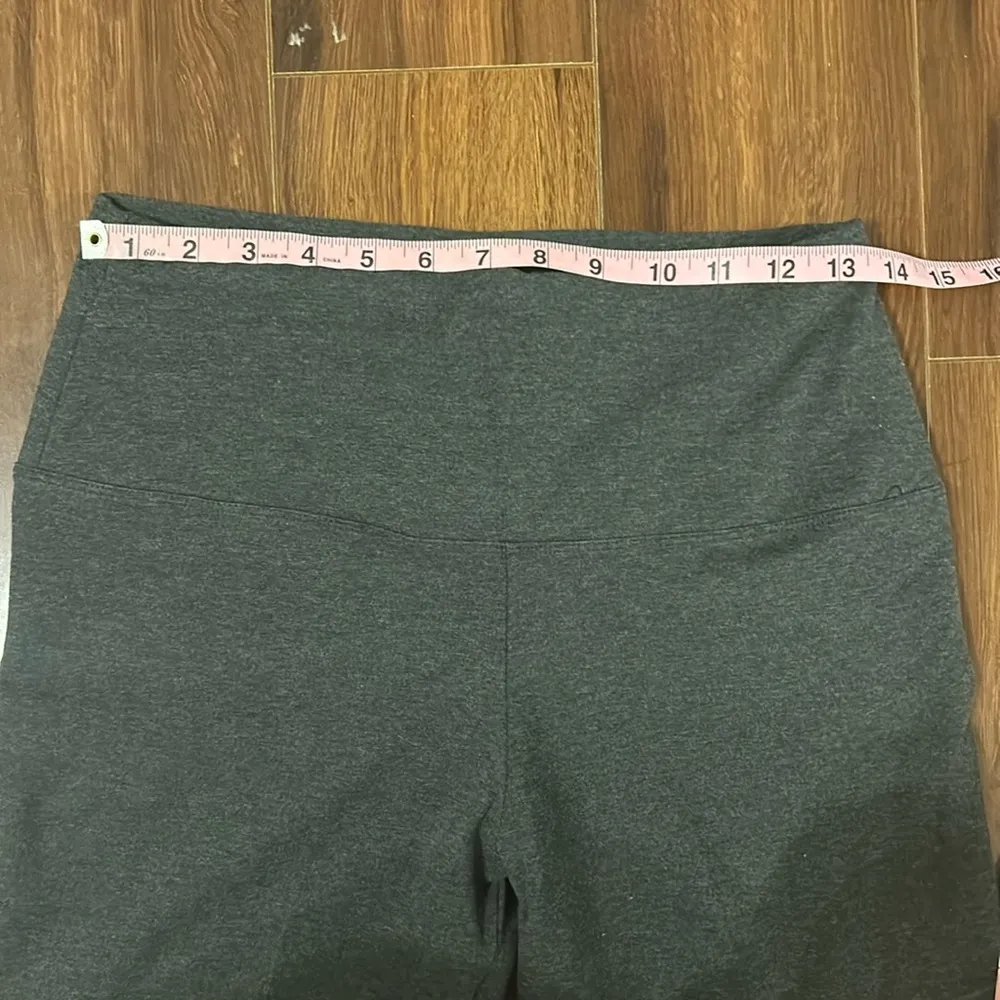Leggings Ponte Gray Cropped High Waist Leggings Size M - Image 6
