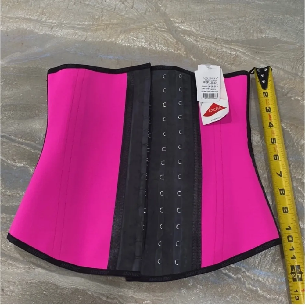 High Compression Latex Waist Trainer Size Medium Pink - Image 7