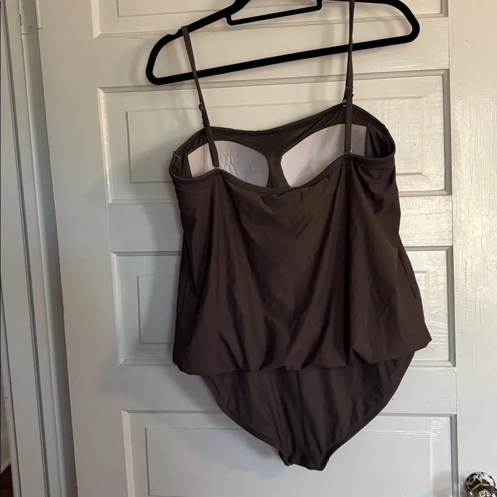 SPANX Brown One-Piece Swimsuit - Image 3