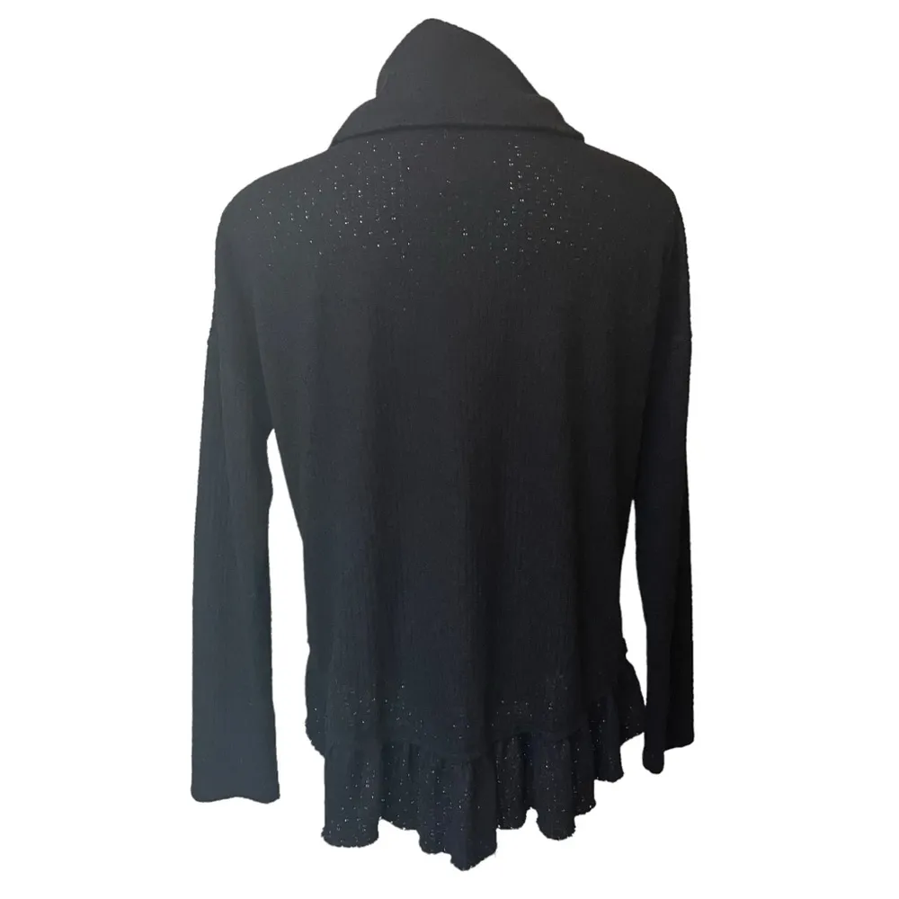 Anthropologie Mauve Addie Ruffled Hacci Pullover Sweater, Sz S - Image 4