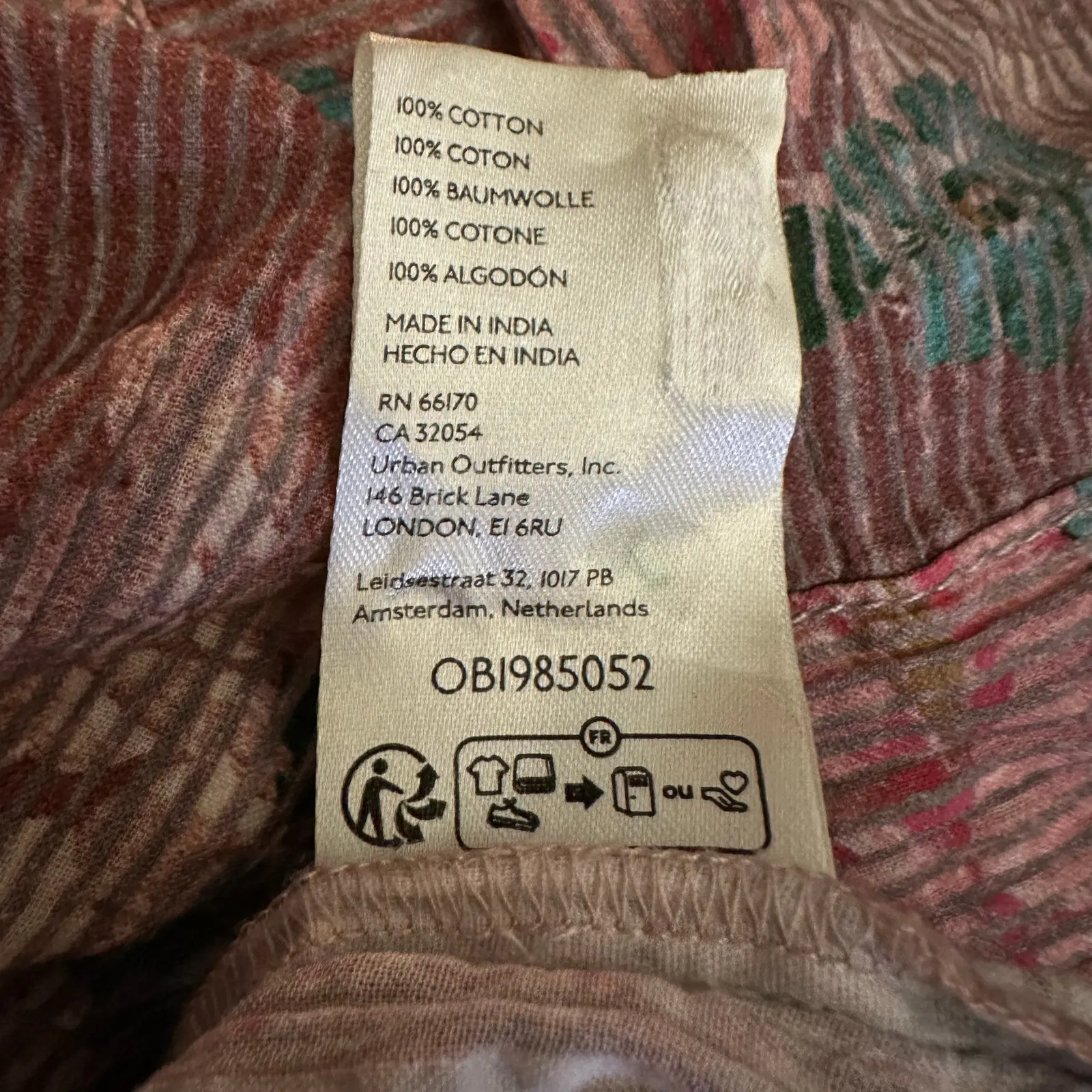 Free People Ethereal Dainty Cottage Bordeaux Floral Maxi Skirt Size Large - Image 13