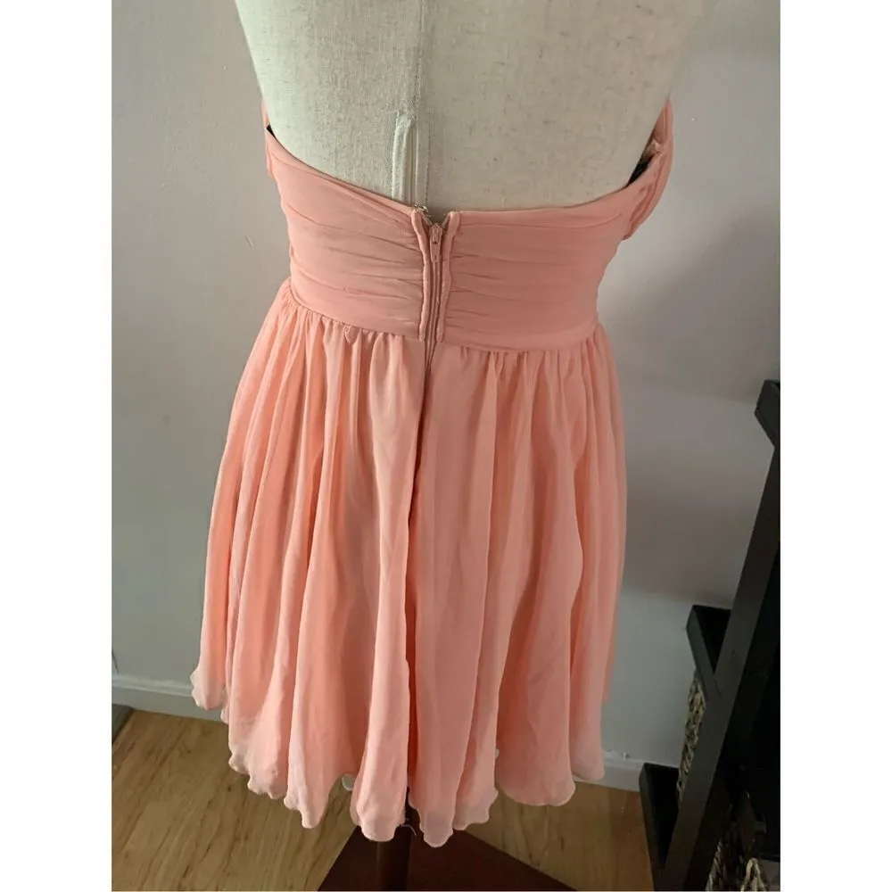 City studio peach color dress size 5 prom or home coming Orange - Image 3
