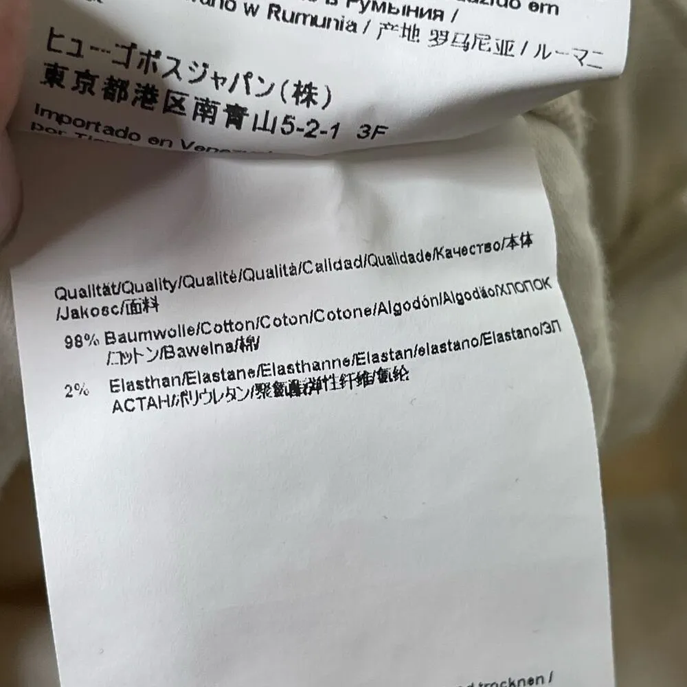 Hugo Boss women Jeans Off White Denim Modern Straight 1.1 Social High Rise 29 - Image 12