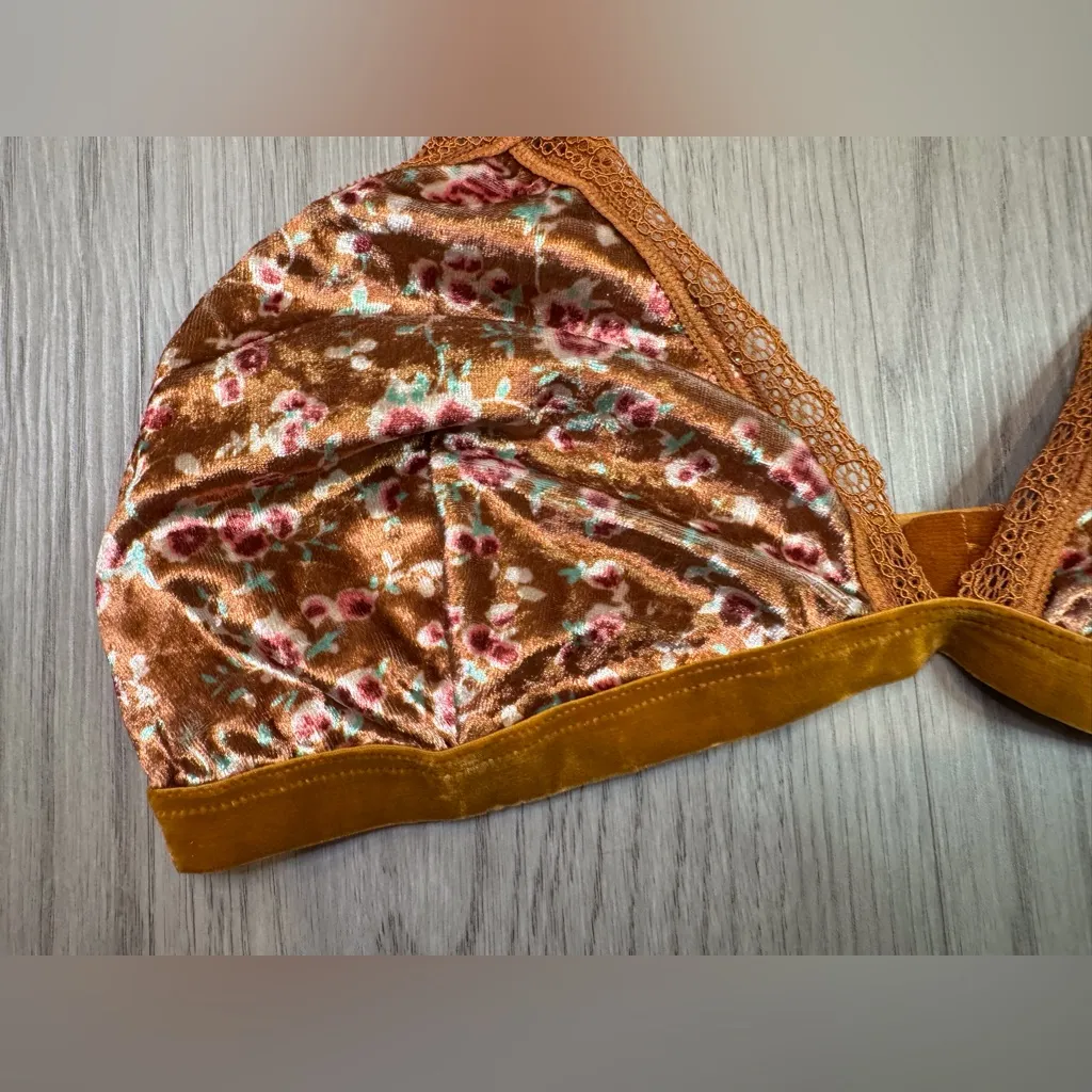 LOUISE MISHA Collection Camel Svetlana Velvet Bra Size L‎ Brown Size L - Image 6