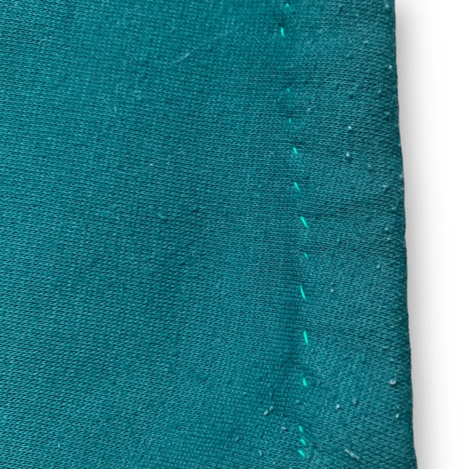 Vintage Basic Editions Sweatshirt Green Fall Leaves Squirrel Drop Shoulder OOAK Size M - Image 8