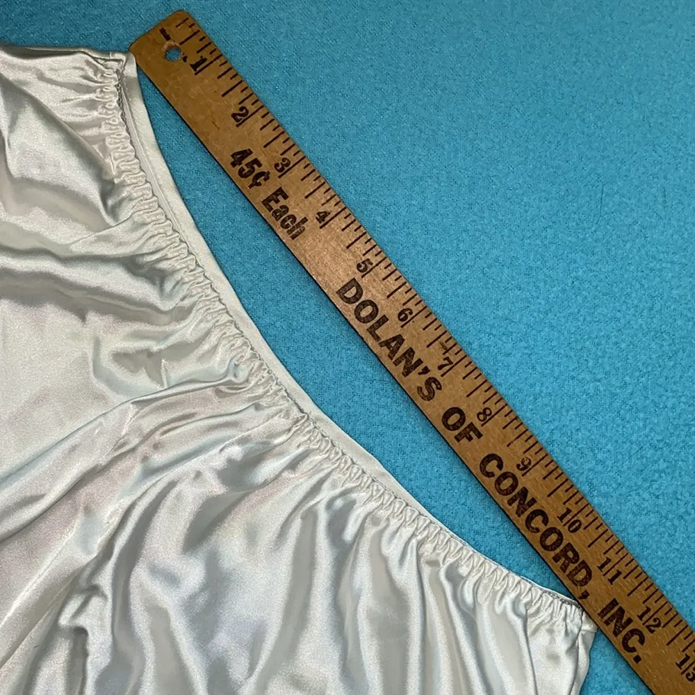 VICTORIA’S SECRET crushed velvet spaghetti strap top silky shorts vintage size S - Image 13