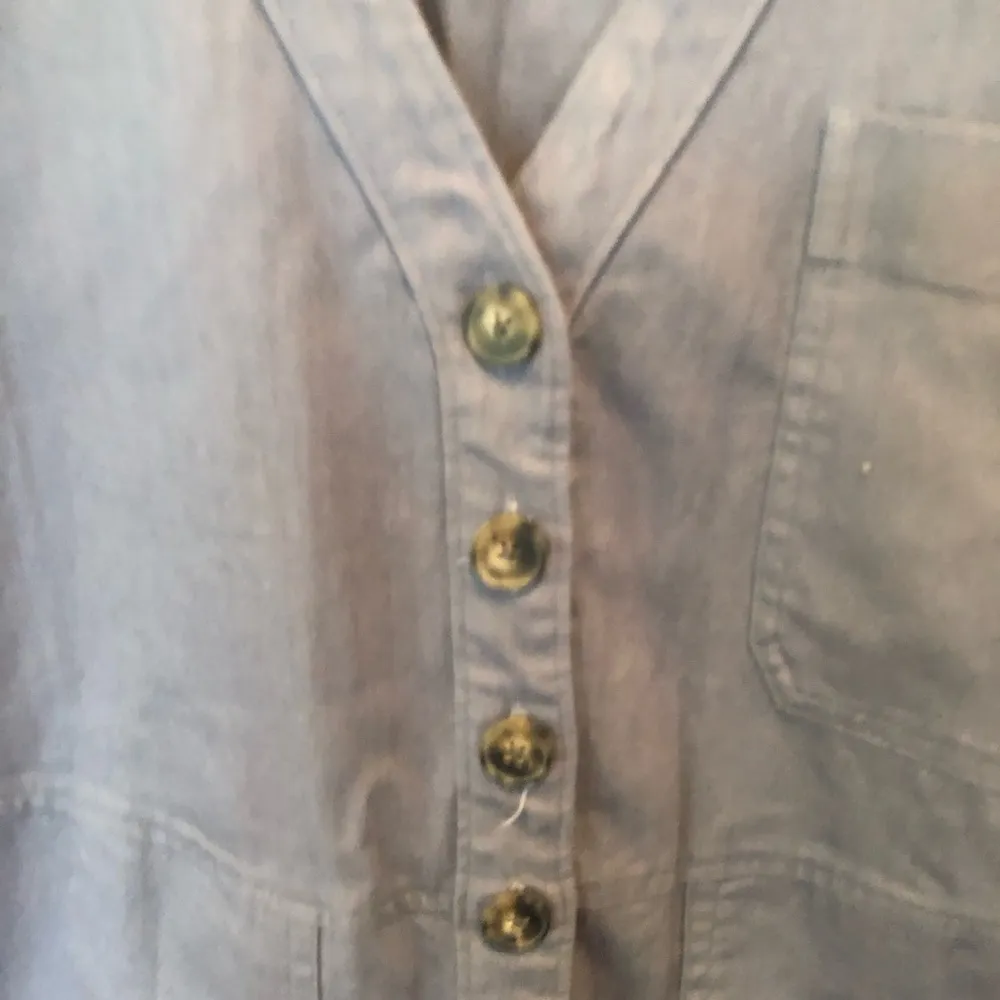 Madewell Womens Jumpsuit Blue Short Sleeve Size medium - Image 4