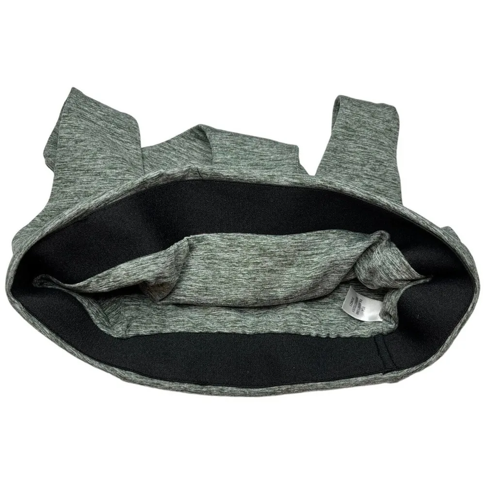 Zella Seamless Sports Bra Top Yoga Racerback Scoop Neck Workout Marled Green S - Image 6