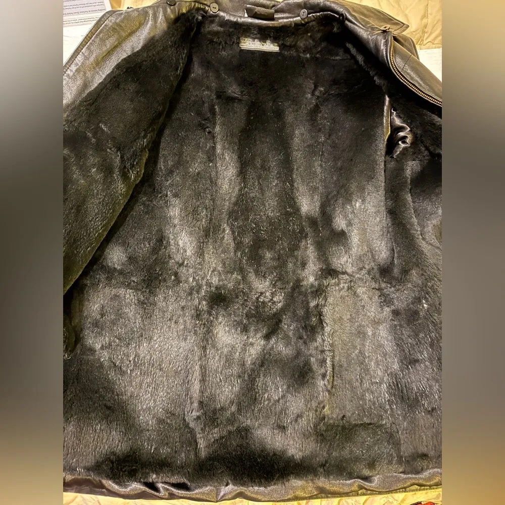 Bisang Alpine Switzerland Couture Women Black Lined Genuine Leather ZipUp Coat - Image 7