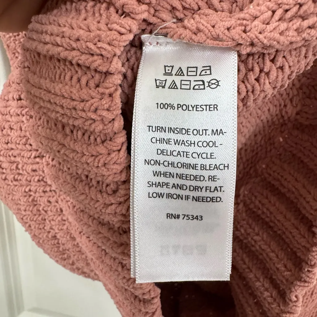 Joie Dusty Pink Floral Knit Sweater - Image 5