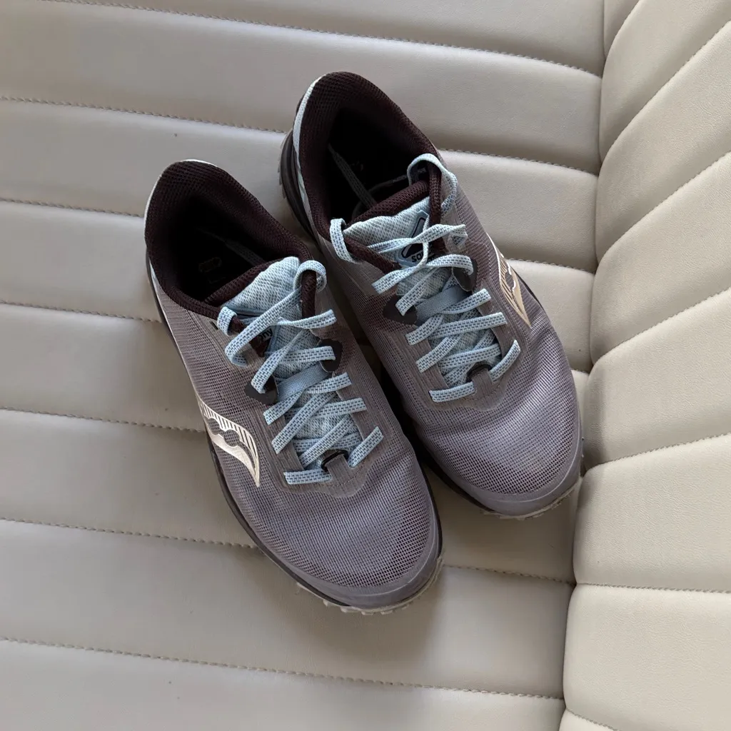 Saucony Women's Peregrine 7 trail running shoes teal brown - Image 2