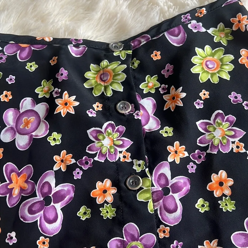 Vintage floral mini skirt - Image 7