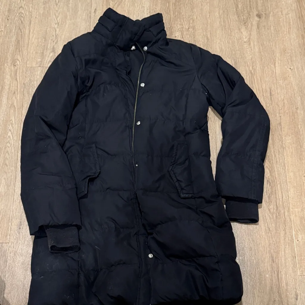 JCrew Women's Black Puffer Coat - Image 3