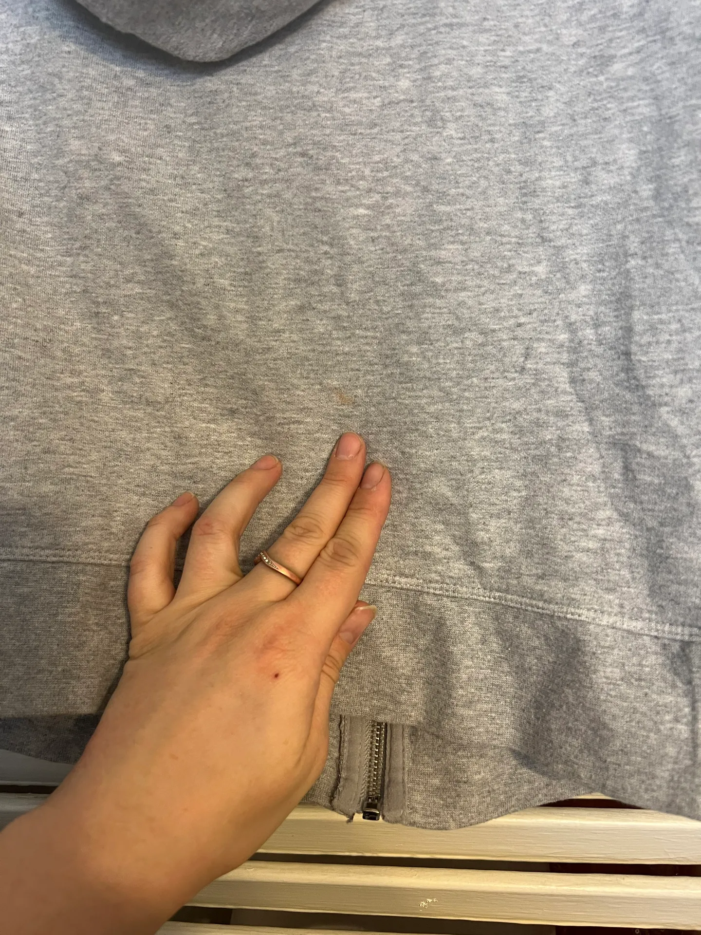 XS  Grey American Style Logo Hoodie - Image 3