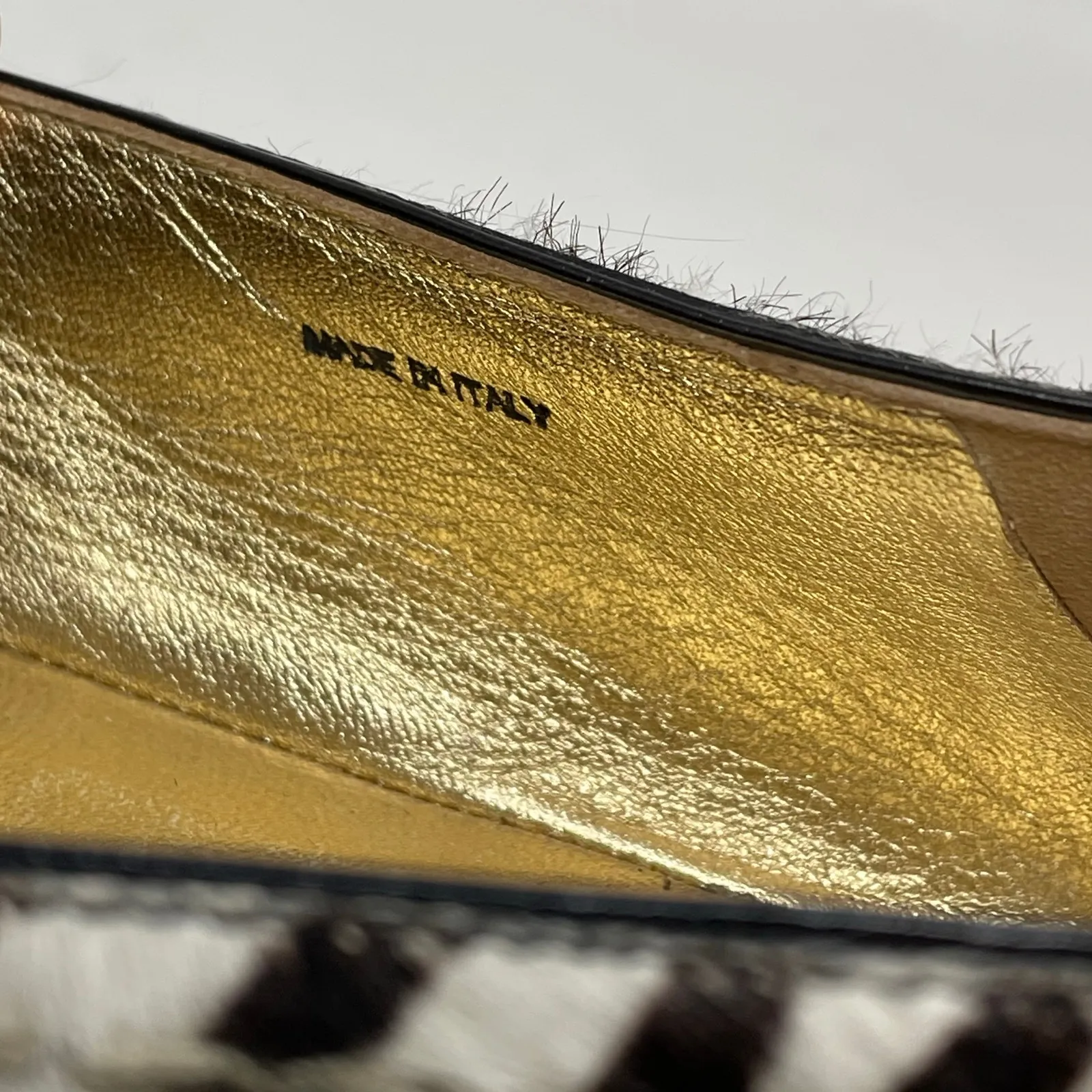 Prada Zebra Print Calf Hair Espadrilles Slip On Platform Open Toe Shoes 39 9 - Image 15