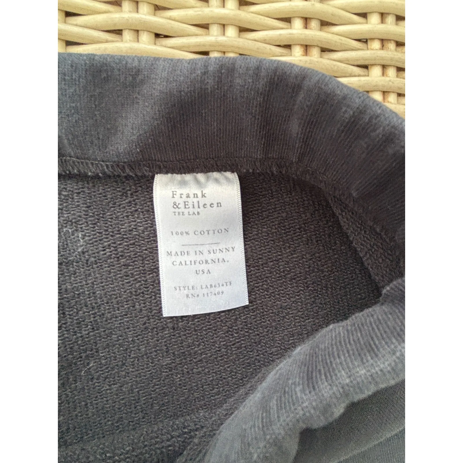 Frank and Eileen Catherine Favorite Sweatpant small athleisure cropped wide leg Black - Image 5