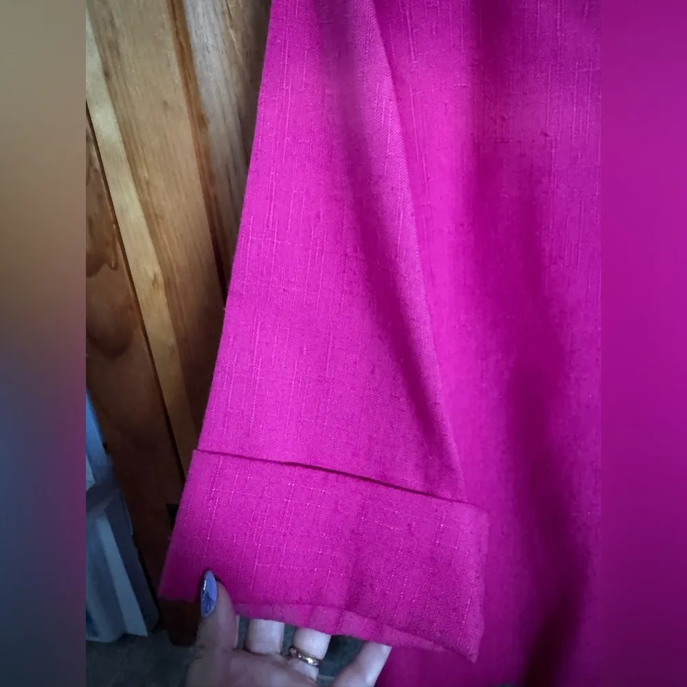 Vintage Richard Kristal Bright Pink Women's Jacket by Size M - Image 7