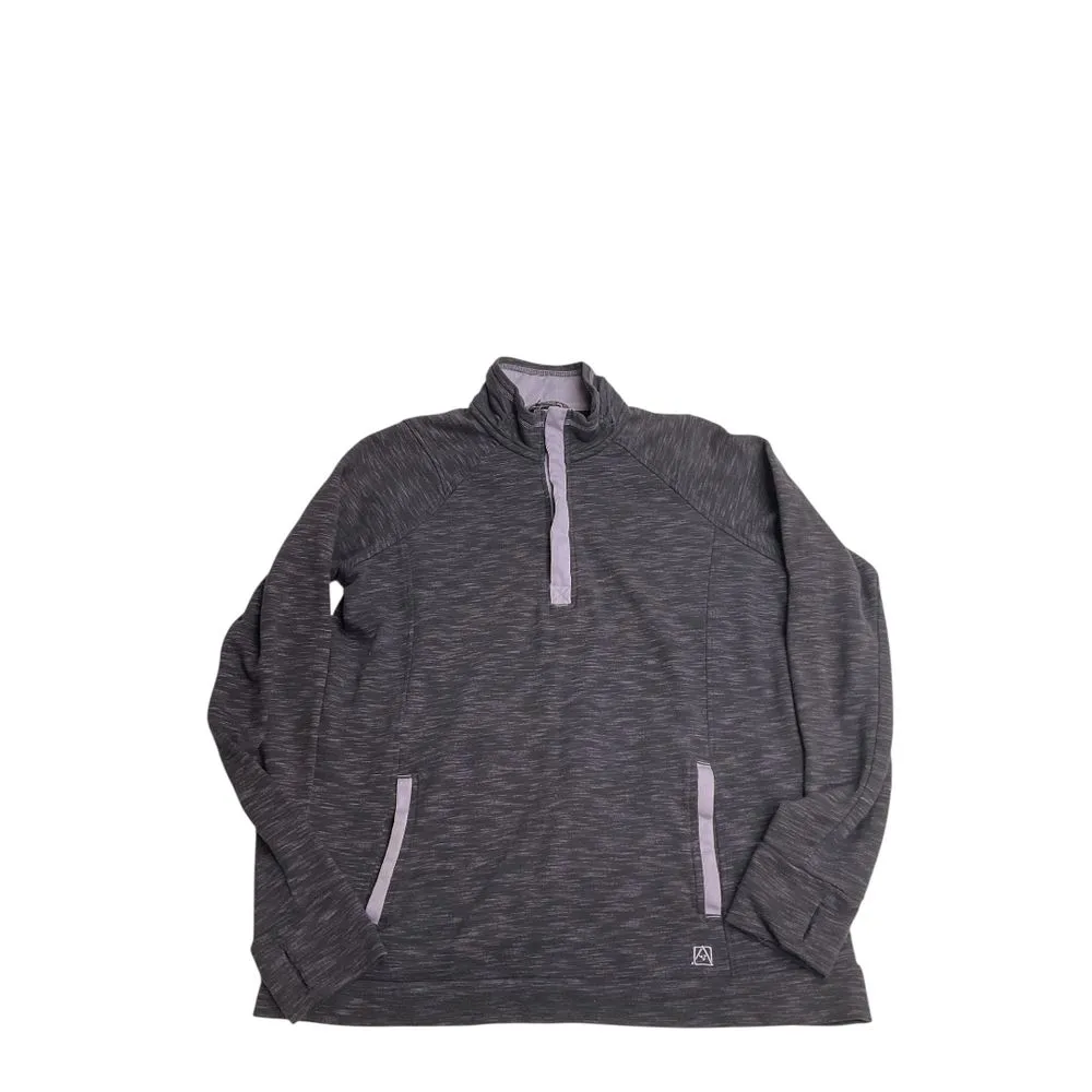 Avalanche Women's Snap Neck Pullover Sweatshirt Sz L/G Thumbholes Outdoor - Image 8