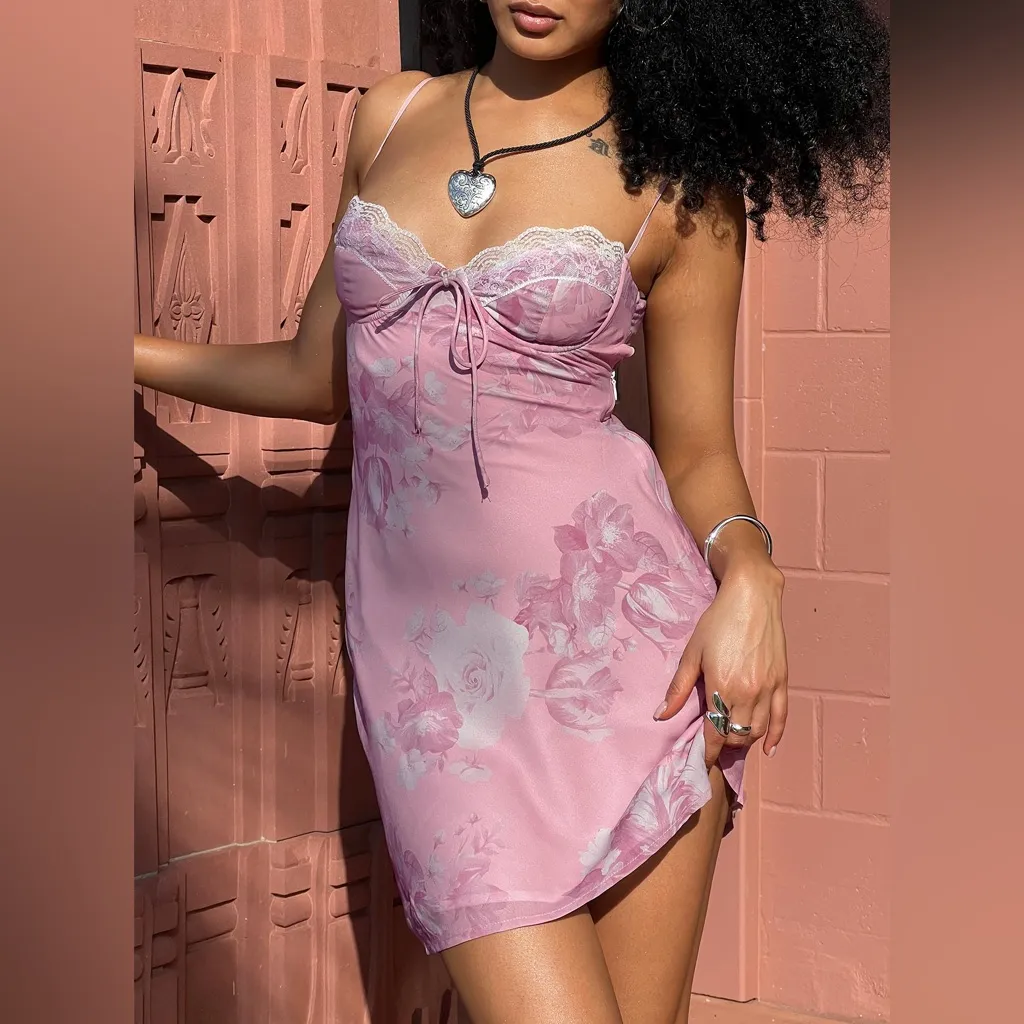 NWT Princess Polly Carisa Mini Dress Pink Size 12 - Image 5