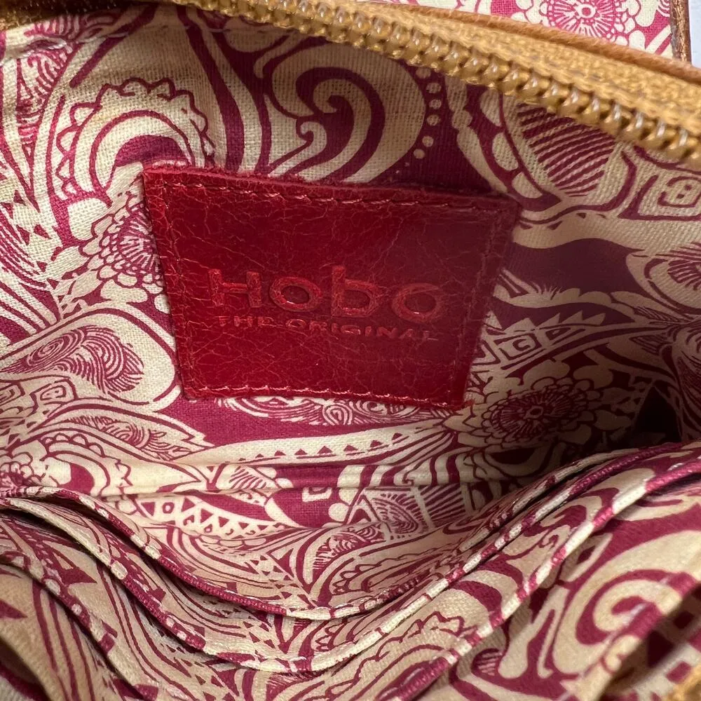 Hobo The Original Leather Crossbody Brown Wallet Organizer Card Holder - Image 14