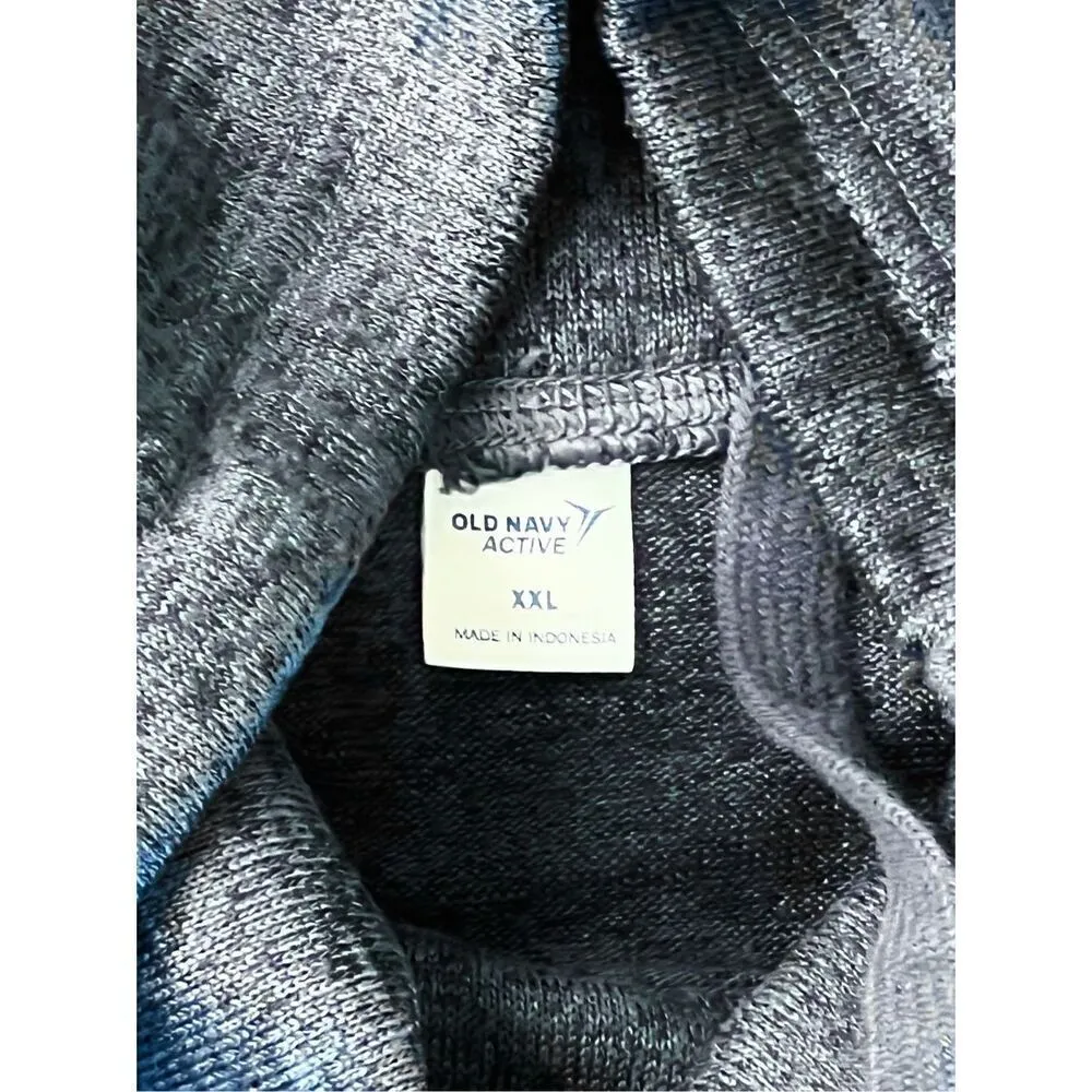 Old Navy Active Athleisure Blue Pullover Tunic‎ Sweatshirt XXL Sweater Knit - Image 5