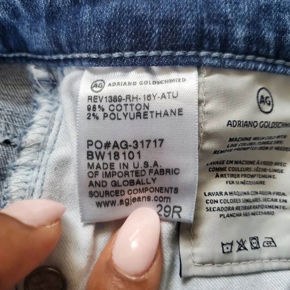 AG Adriano Goldschmied The Legging Super Skinny Ankle Jeans Size 29R - Image 9