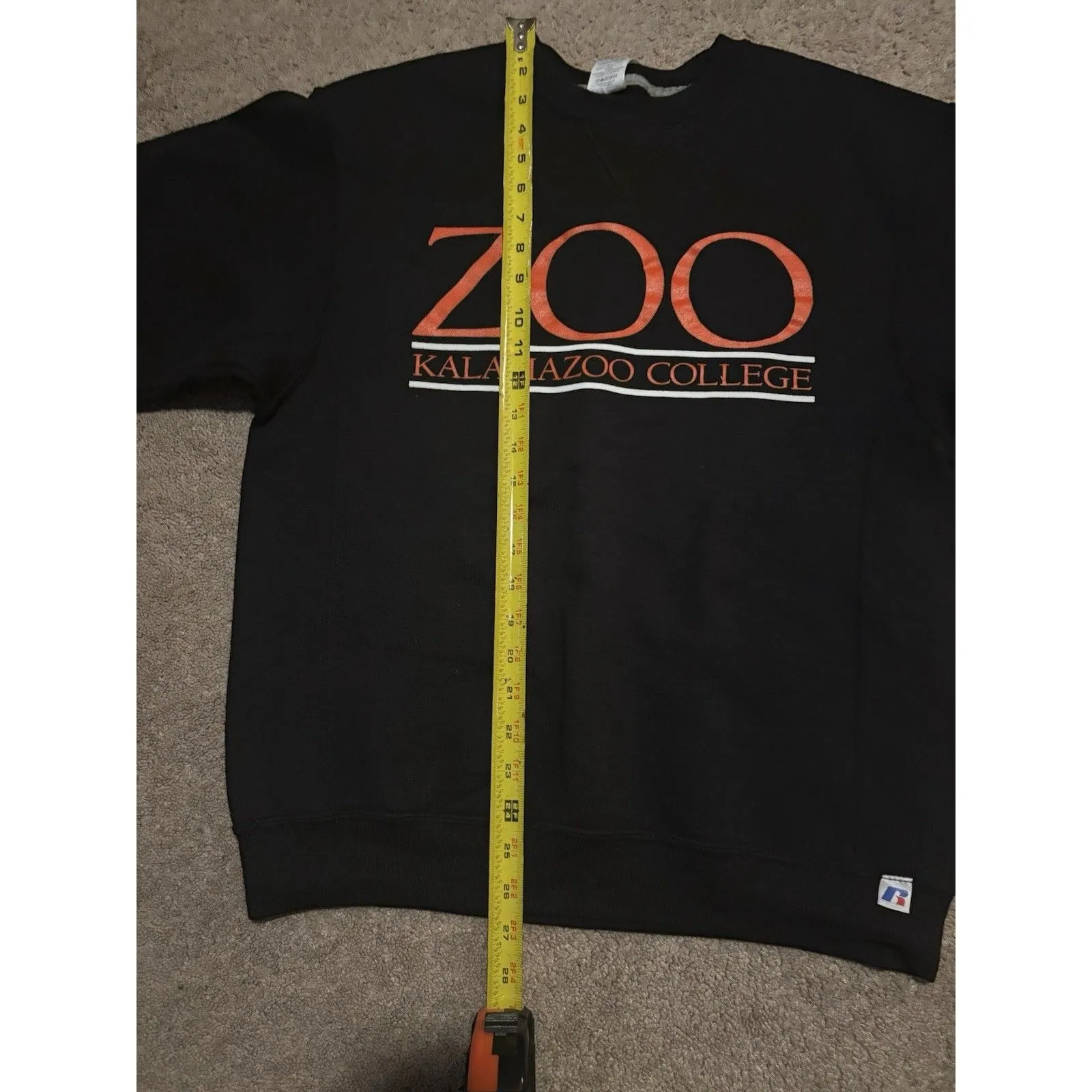 Vintage 90s ZOO Kalamazoo College Sweatshirt Heavyweight Sport - Image 6