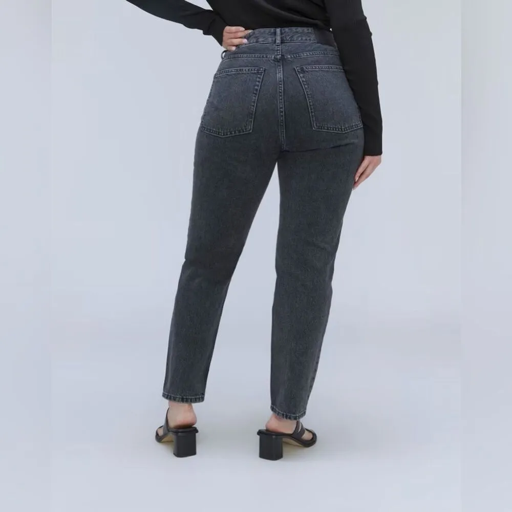 Everlane Jeans The Curvy ‘90s Cheeky Jean Size 26 Ankle in Washed Black - Image 2