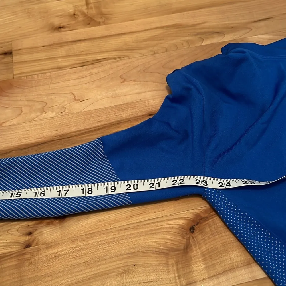 Nike Funnel Neck Turtle Neck Top Sweater Medium Blue - Image 6